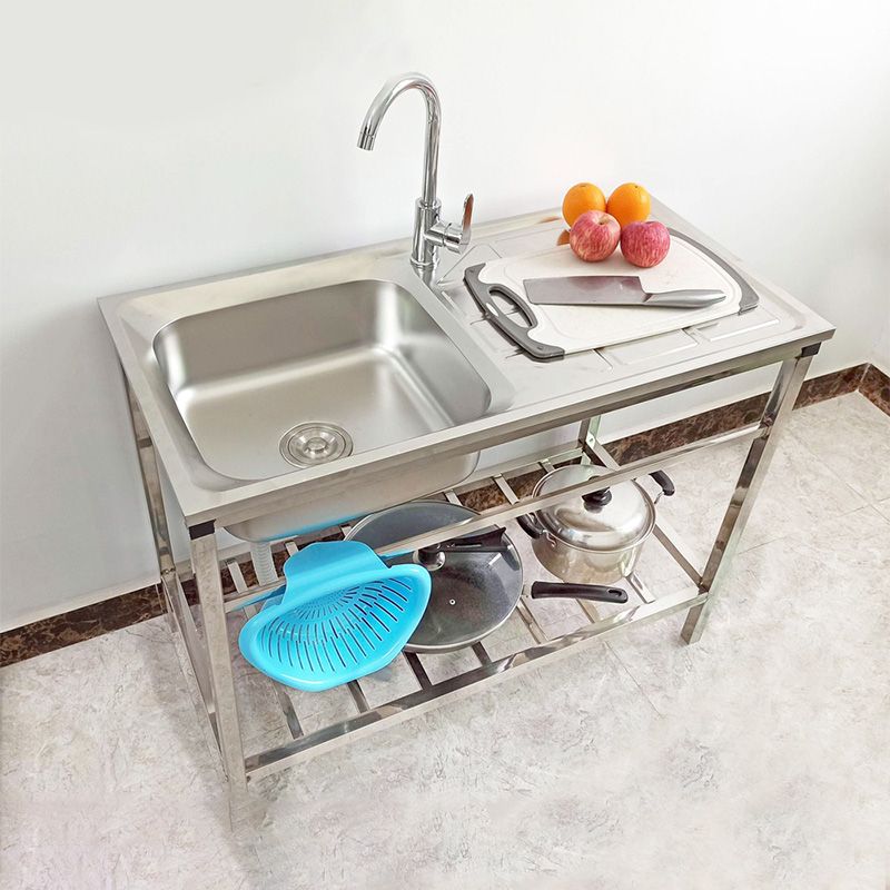 Kitchen Sink Stainless Steel Drop-In Rectangle All-in-one Kitchen Sink
