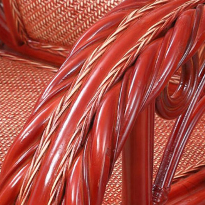 Wicker Traditional Rocking Accent Chair Spindle Rocking Chair for Living Room