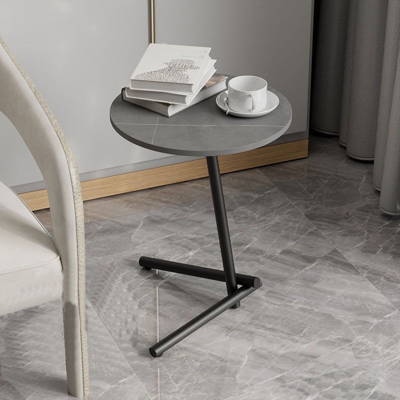 Minimalist Pedestal End Table Modernist Round Side End Table