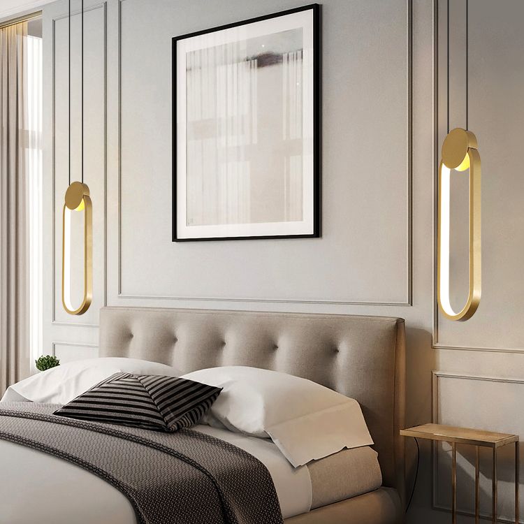 Simplicity Linear Hanging Light Kit Aluminum 1-Light Ceiling Light for Dining Room