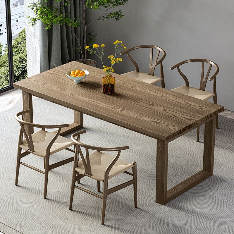 Modern Rectangle Wood Dining Table 1/4/5/7 Pieces Dining Set for Dining Room