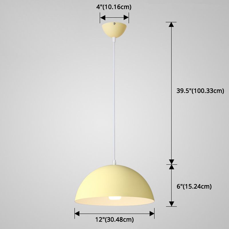 Cudo a costola in metallo Light Appeding Light 1 Light Nordic Minimalist Hanging Lampada per il ristorante