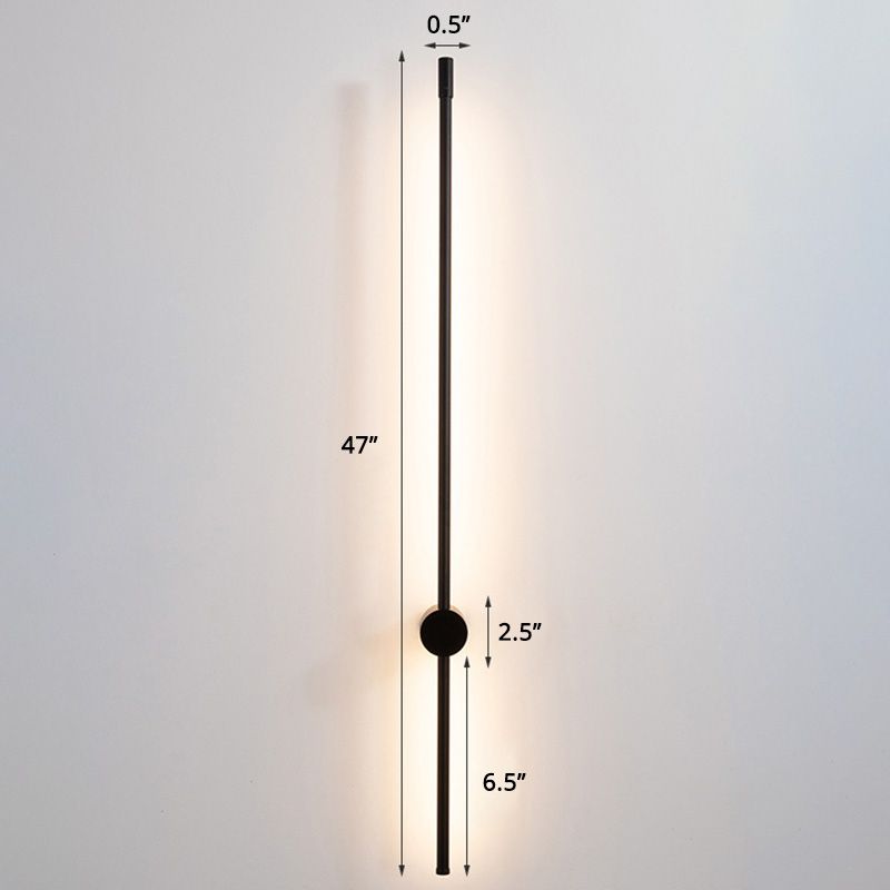 Escaleras de barra delgada lámpara de apliques de aluminio accesorio de iluminación montado en la pared LED minimalista