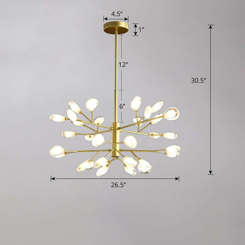 Baumzweiste Wohnzimmer Deckenlampe Acryl minimalistische LED Kronleuchter Anhänger Licht