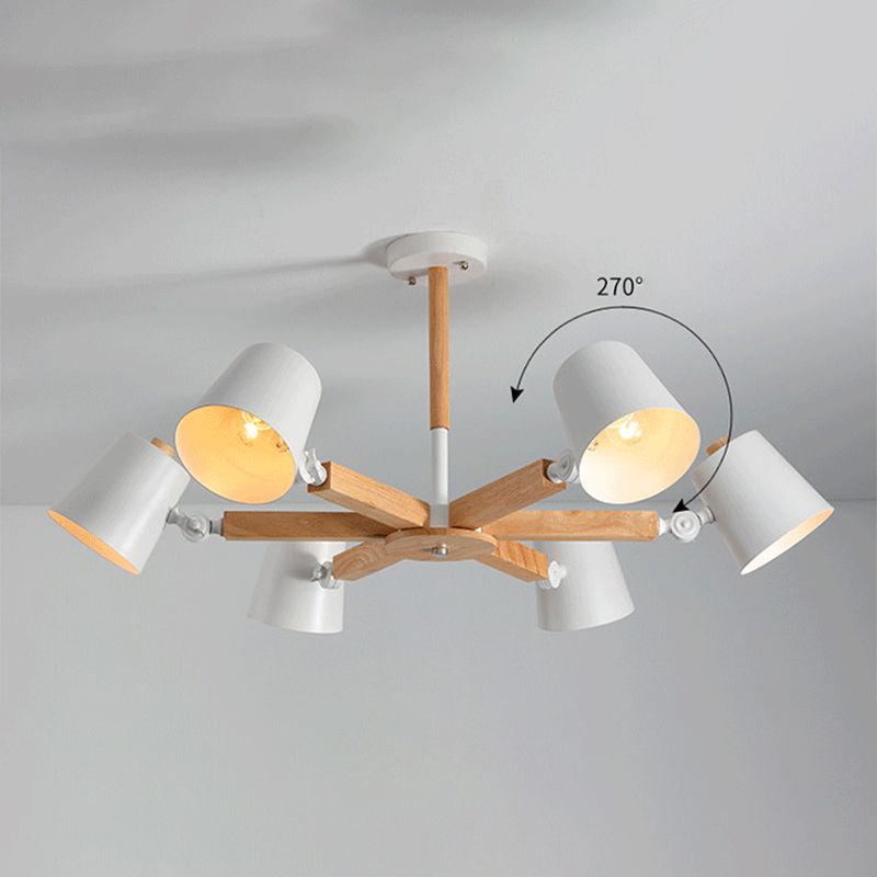 Conische kroonluchterlamp Moderne metalen hanglamp voor woonkamer