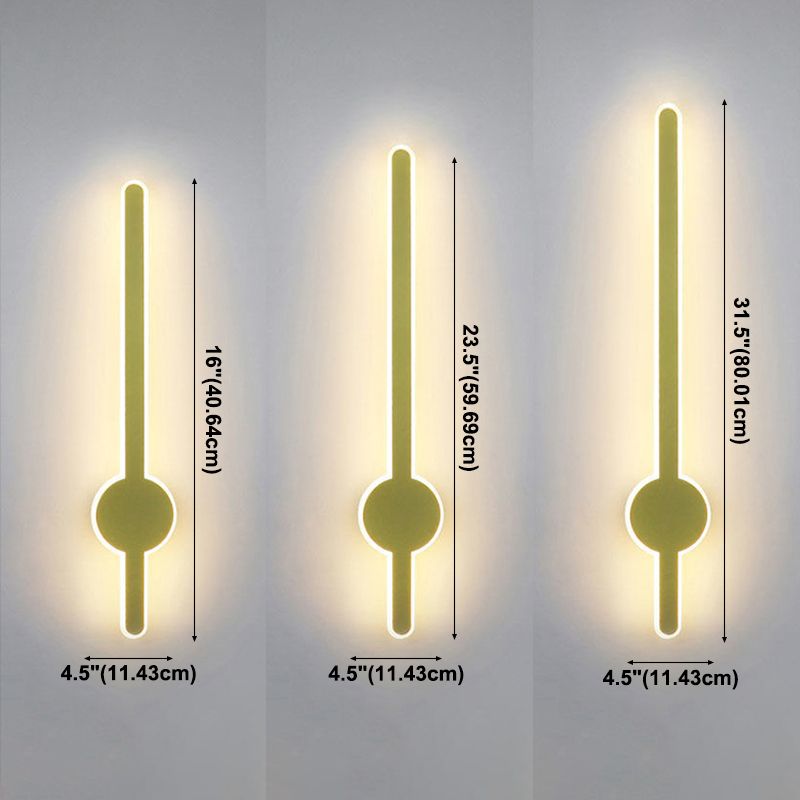 Linear Wall Sconce Lighting Modern Wall Lights Metal 1 Light Sconce Light Fixture