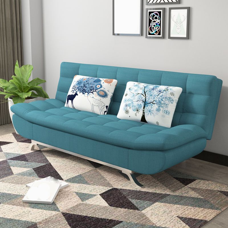 74.80" L√ó 34.65" W √ó 35.43" H Linen Slipcovered Couch Armless Sofa with Biscuit Back