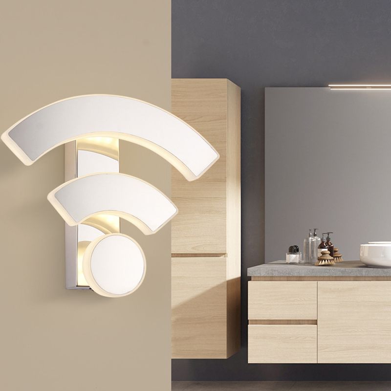 Sitting Room Wall Sconce Modern Metal Led 3 Light Simple Wall Mounted Light Fixture