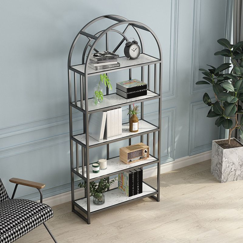 70.9" H X 11.8" W Modern Book Shelf Metal Open Bookcase for Home Office