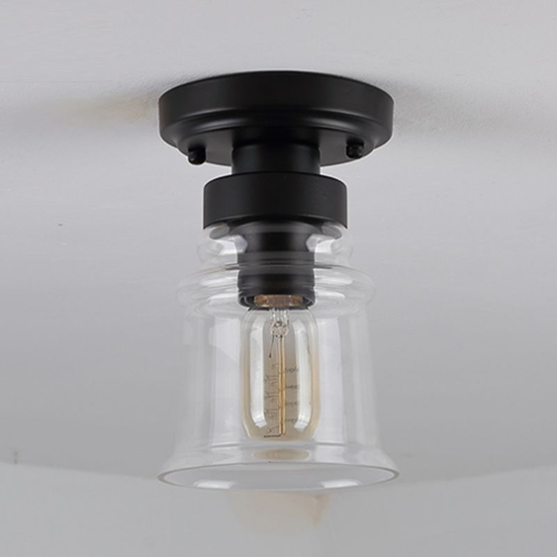 1-Licht-Unterputzleuchte Traditionelle Unterputzleuchte mit Glasschirm