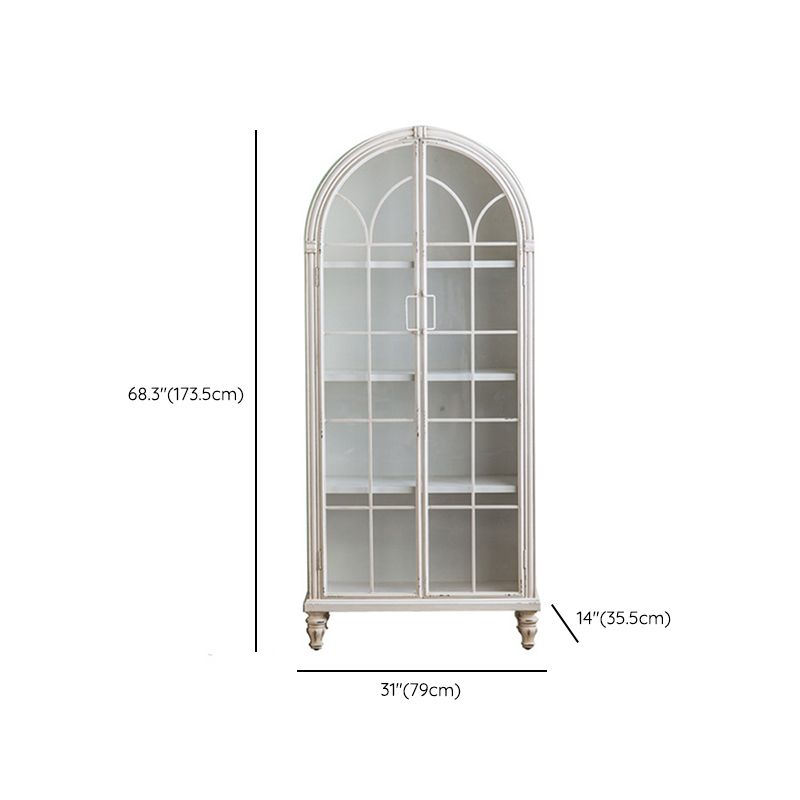 Modern Pine Display Stand Standard White Display Cabinet for Dining Room