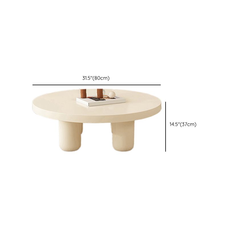 Wood Coffee Cocktail Table White Coffee or End Table with 4 Legs
