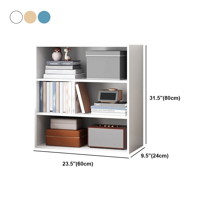 Closed Back Bookcase Engineered Wood Bookshelf for Home Office Study Room