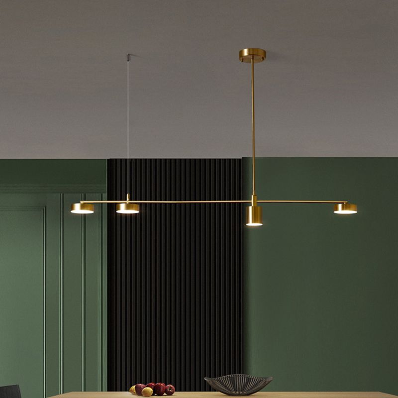 Mid-Century Linear Island Light Fixtures Metal Island Lamps