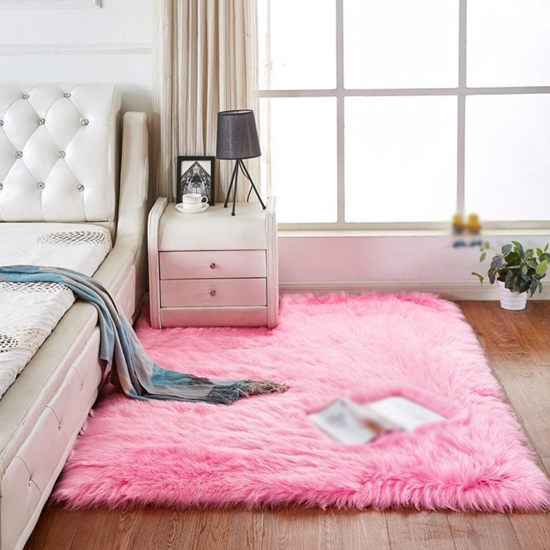 Simpleity Area Teppich funky einfach Wohnzimmer Teppich Polyester Shag Teppich mit Rutsch-Rücken