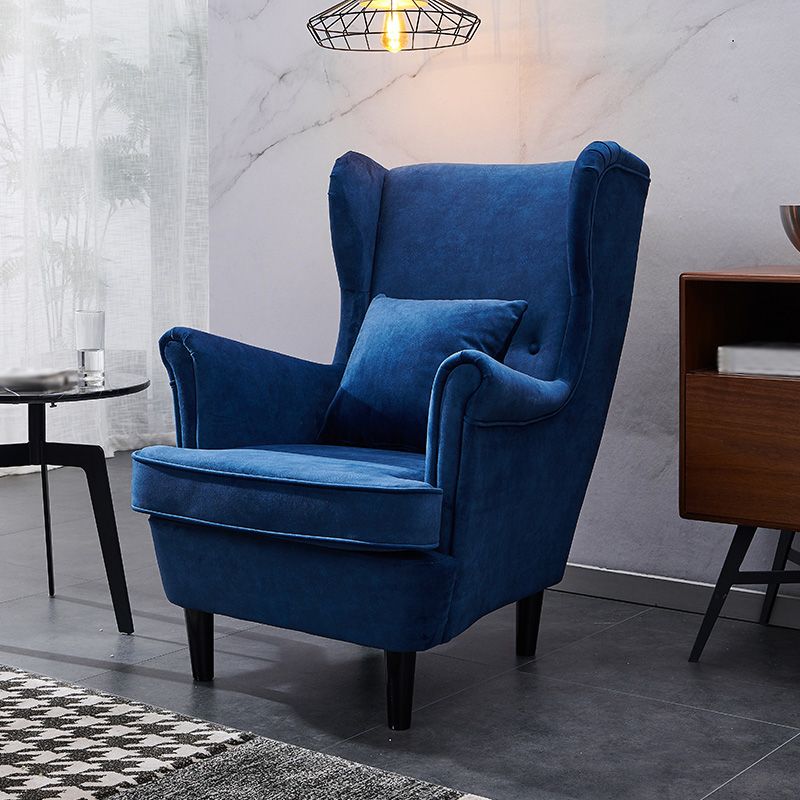 Tufted Back Wingback Chair Rolled Arms Accent Chair, 37.80" W √ó 32.28" L √ó 39.76" H
