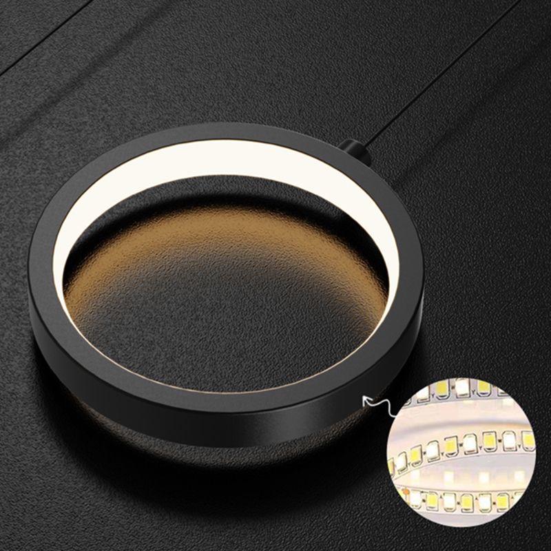 Ciondolo a ciondolo circolare e ascensore contemporaneo in nero per la sala da studio del bar