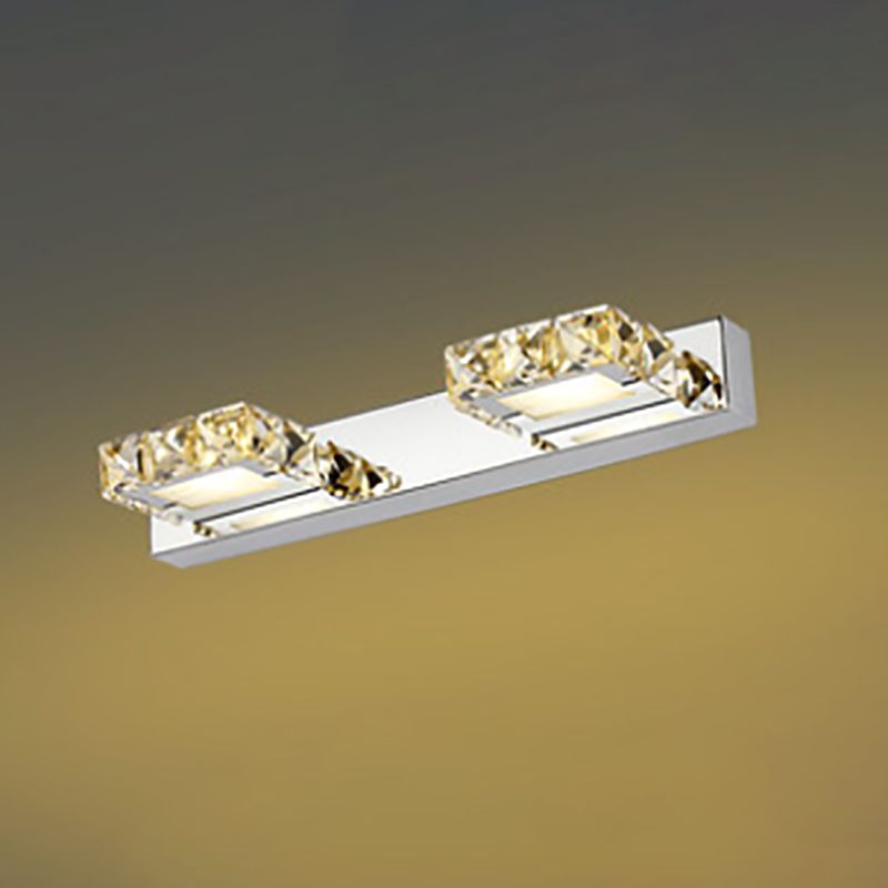Modern Crystal Makeup Mirror Light Simple LED Mirror Lamp Fixture for Bathroom