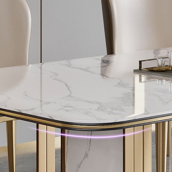 Traditional Luxury Furniture Rectangle Double Pedestal Dining Room Table for Home