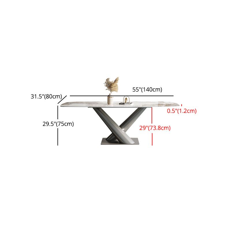 Contemporary 1/4/5/7 Pieces Dining Set Sintered Stone Dining Room Set