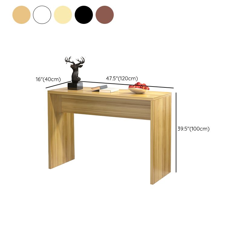 Contemporary Rectangle Double Pedestal Bar Table for Kitchen Dining Room