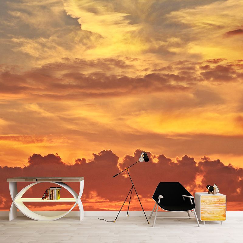 Horizontal Photography Sky Mural Stain Resistant Wall Art for Living Room
