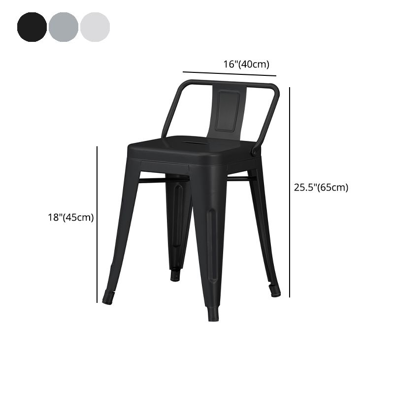 Tabouret de Bar en métal de Style industriel, tabouret de comptoir à siège carré pour Bar de cuisine