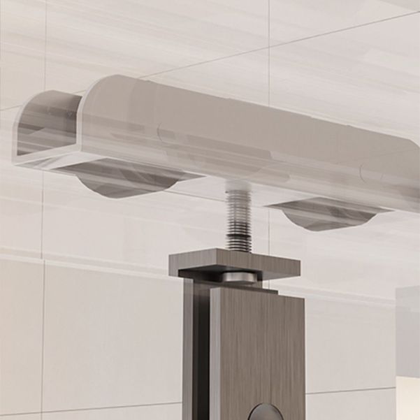 Simple In-line Shower Door Glass and Metal Bathroom Shower Bath Door