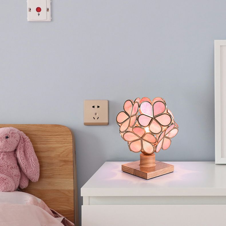 Blumenglas Nachttischlampe Tiffany-Nachttisch-Lampe für Schlafzimmer