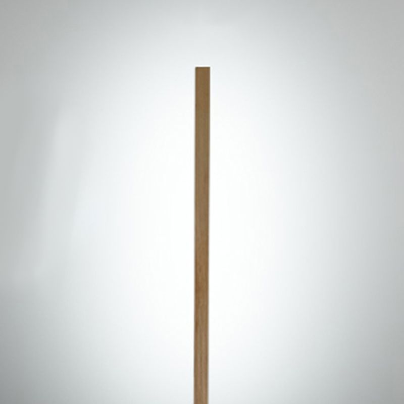 1 Light Linear Floor Lamp Contemporary Wood Standard Lamps for Bedroom