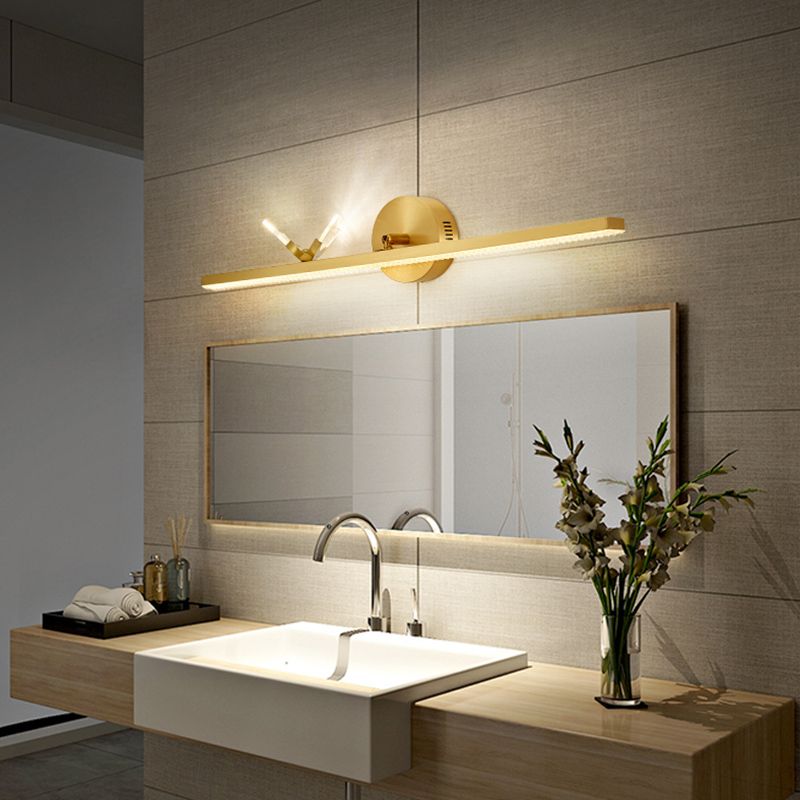 Licht extravaganter Stil linearer LED -Waschtischbeleuchtung Acryl -Eitelkeitslicht