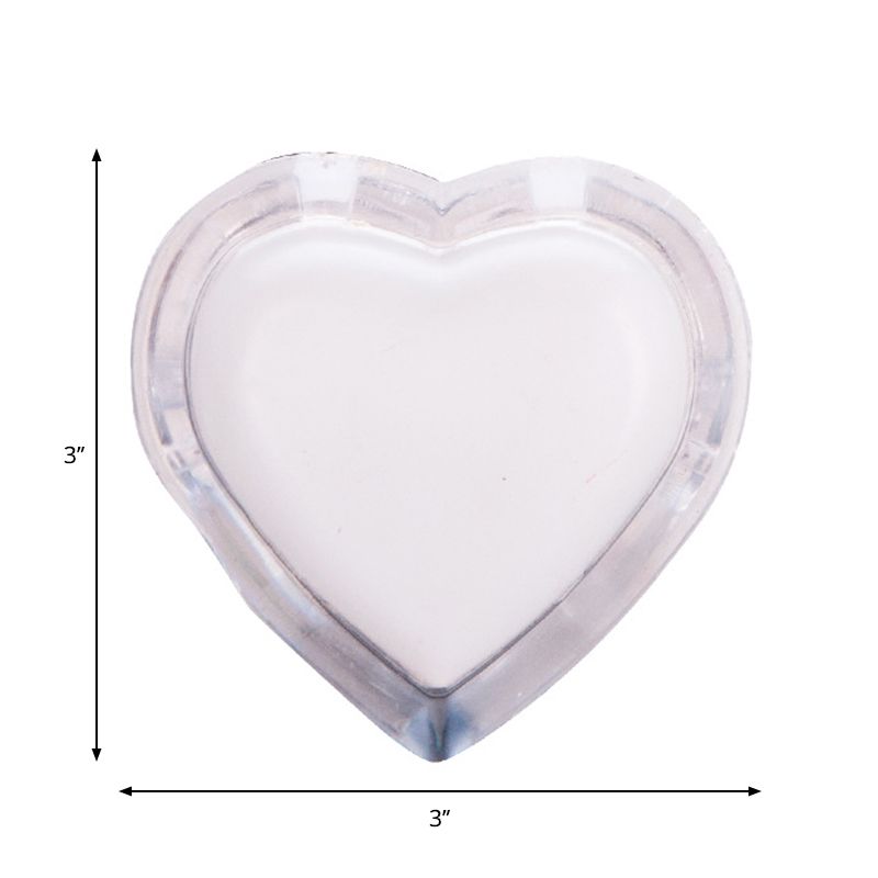 Bedplug-in LED Nachtlicht Moderne heldere wandverlichting met liefde hart plastic schaduw