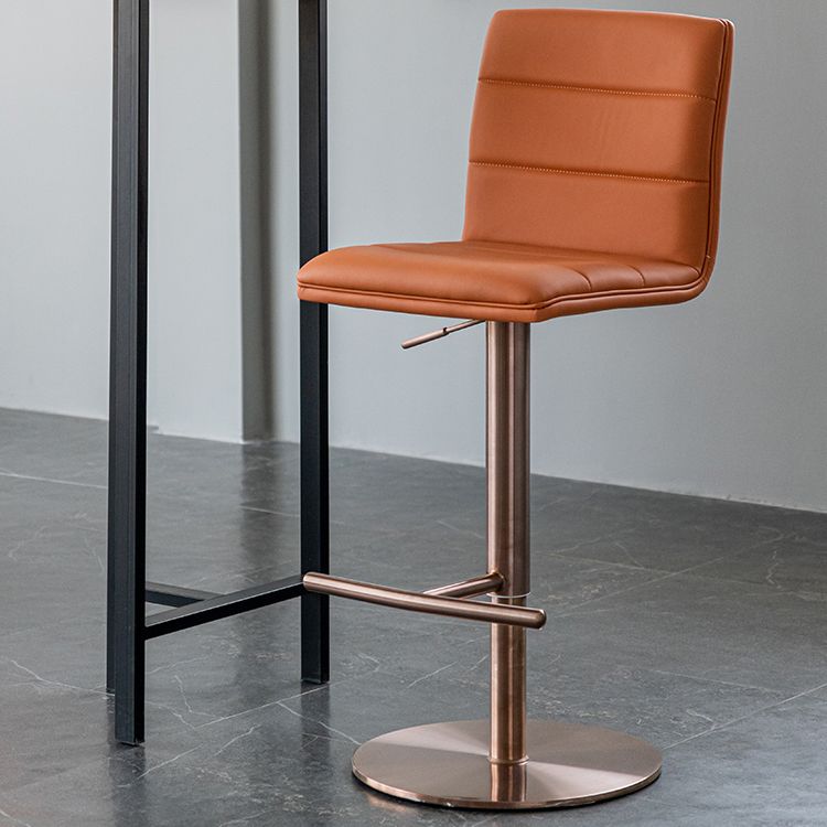 Armless Counter Height Stools with Footrest Modern Counter Stool