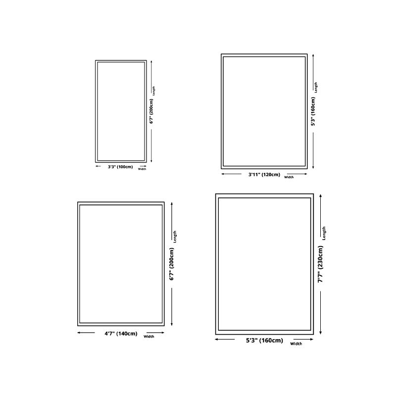 Tapis de tapis simple noir en polyester tapis à rayures Tapis résistant aux taches pour la décoration intérieure