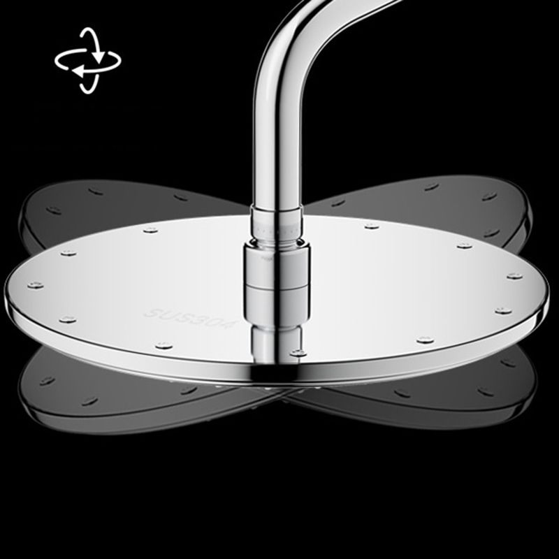 Modern Shower System Handle Lever Wall Mounted Copper Shower System