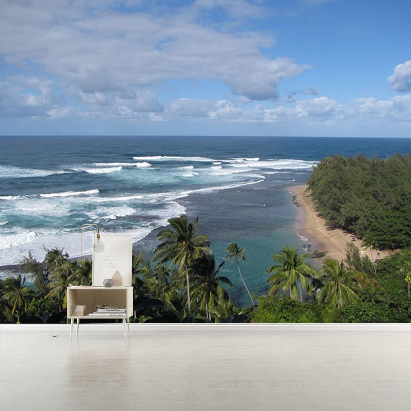 Photography Wall Mural Wallpaper Tropical Landscape Sitting Room Wall Mural