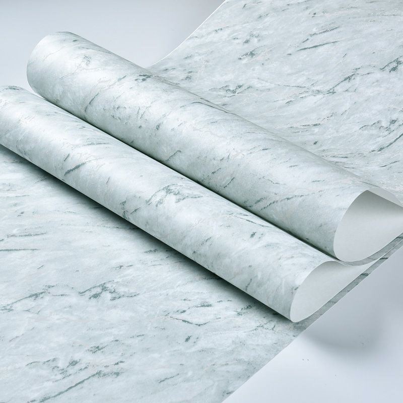Modern Faux Marble Wallpaper Soft Color Water Resistant Wall Art for Living Room