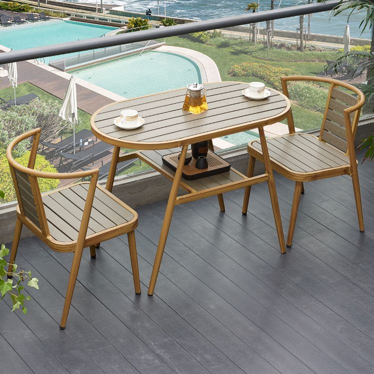 Contemporary 1/3 Pcs Dining Set Glass Rectangular Dining Table Set