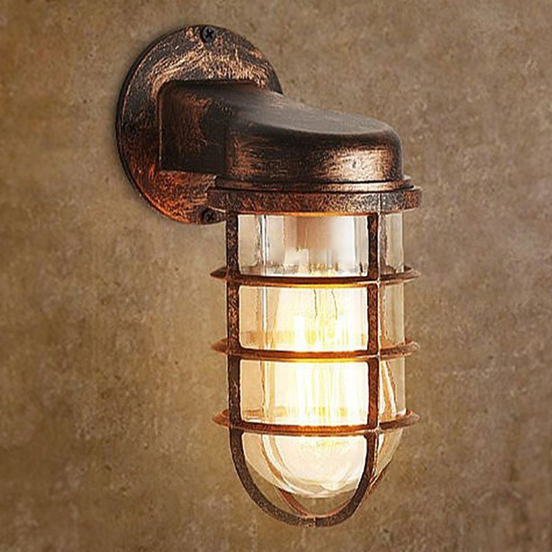 Éclairage de murs en cage en cage industriel Light Light Mur Murd Sconce éclairage pour le restaurant