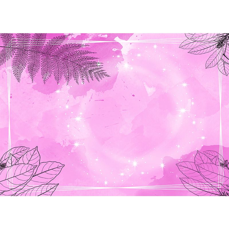 Eco-friendly Plant Illustration Wall Mural Wallpaper Sitting Room Wall Mural