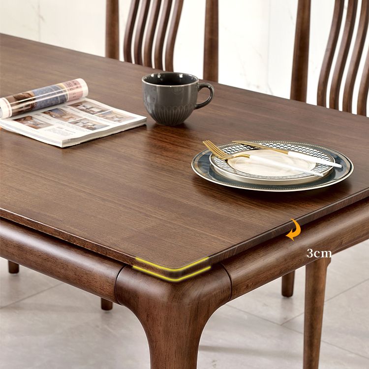 Traditional Solid Wood Dining Room Set with Rectangle Table Dining Table Furniture for Home