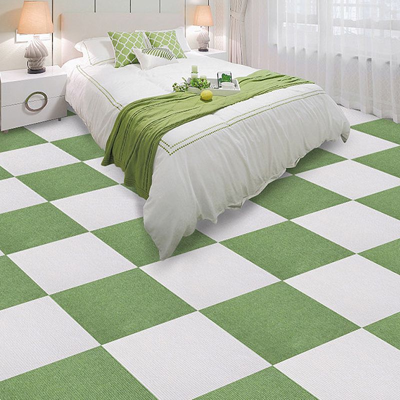 Carpet Tile Fade Resistant Non-Skid Solid Color Self-Stick Carpet Tiles Living Room