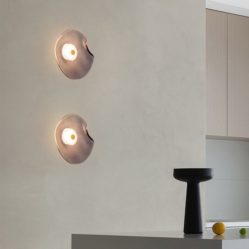 Modern Unique Shape Wall Mounted Light 1 Light Flush Mount Wall Sconce