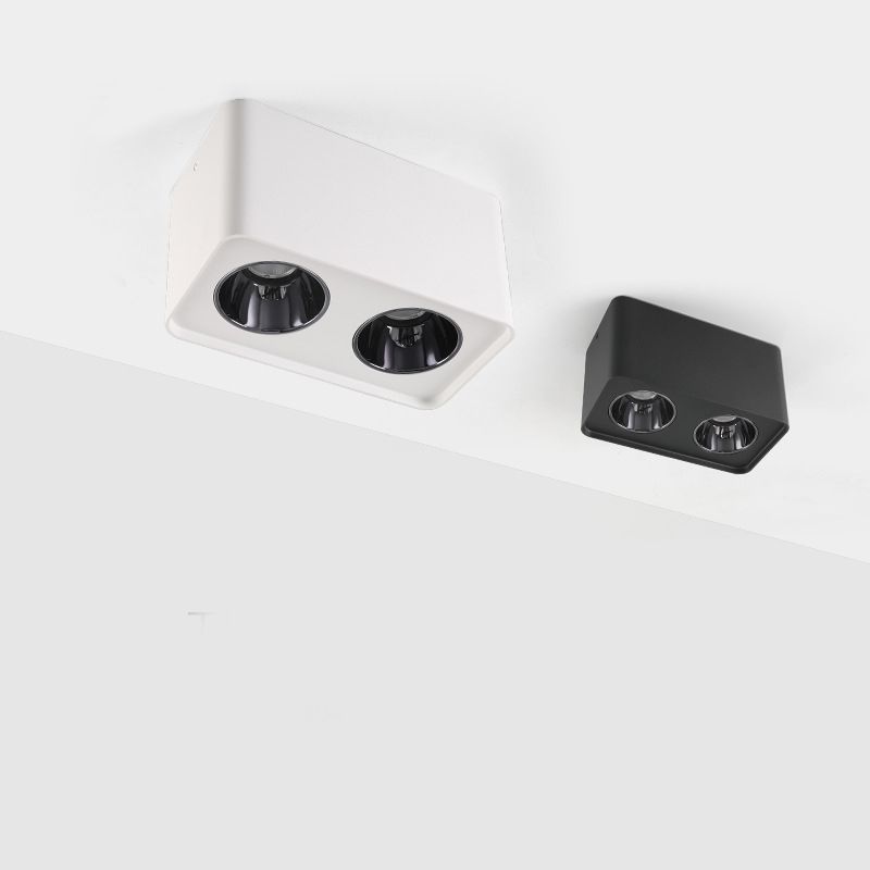 Metal Rectangle Flush Mount Lamp Modern Flush Ceiling Light Fixture