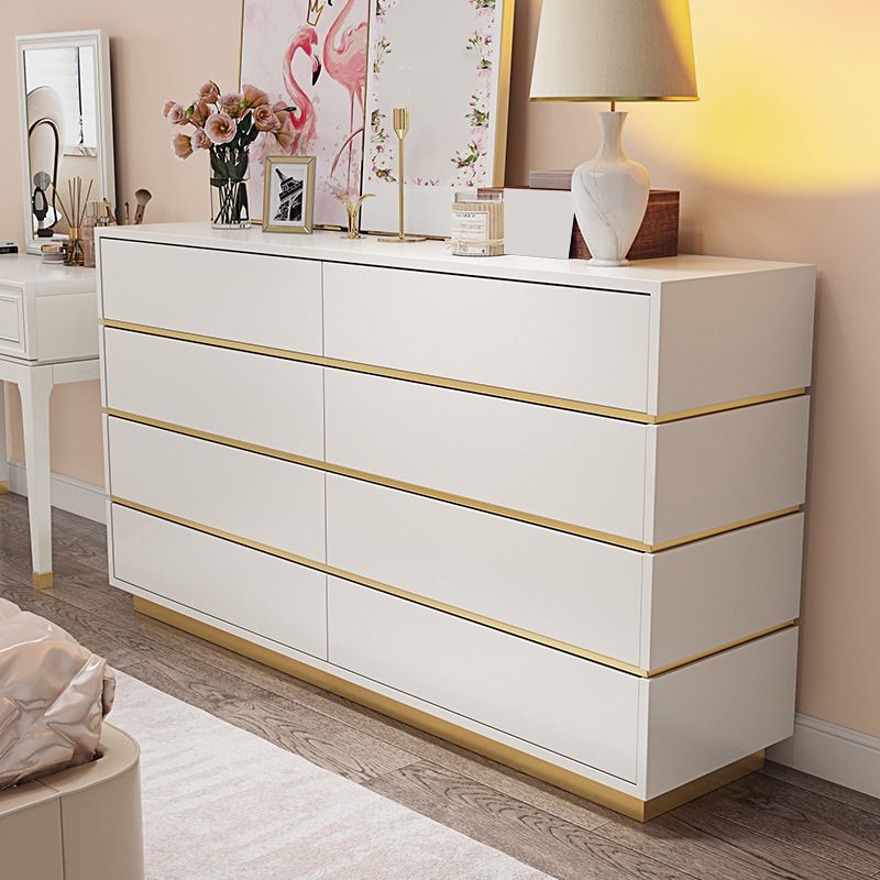 Classic Glam Storage Chest White 5/8/9 Drawers Chest , 15.6-inch Width