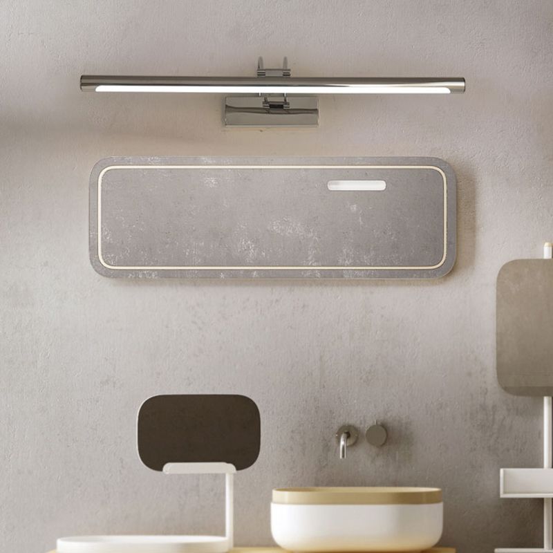 Linear Shape Metal Wall Sconce Modern Single Light Mirror Wall Mounted Lighting