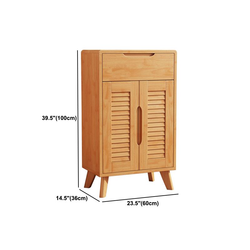 Modern & Contemporary Accent Cabinet Solid Wood Cabinet with Shelves
