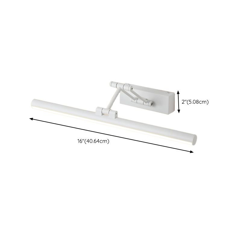 Modern Simple Vanity Light Cylinder Shape Scalable Vanity Lamp for Shower Room