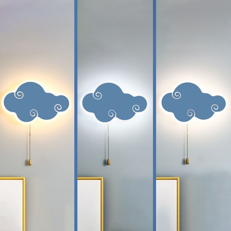 Modern LED Wall Mount Light 1-Light Wall Light with Acrylic Shade for Living Room