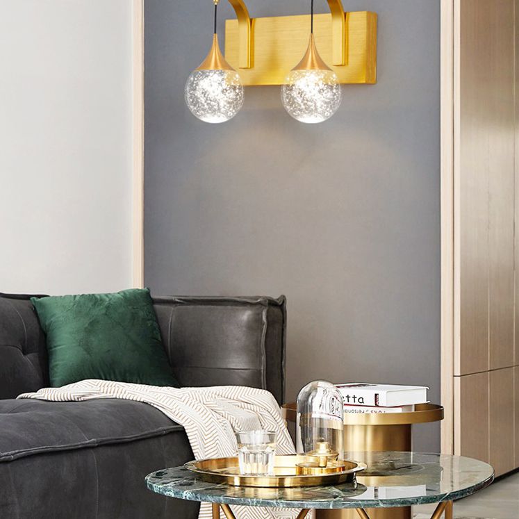 Moderne creatieve stijl Globe Wall Schonce Crystal 1 Light Sconces
